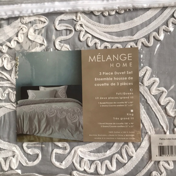 NIP Melange Home Full / Queen Padma Duvet Set - Picture 6 of 7